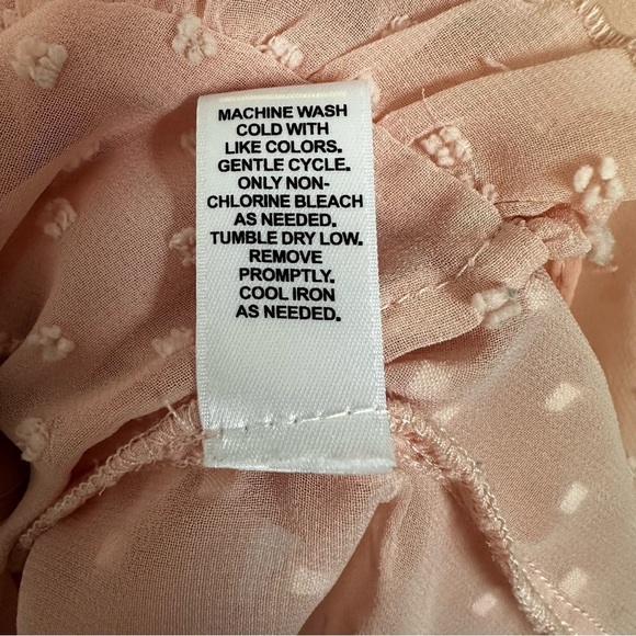 Est. 1946 Flowy Boho Pink Polka Dot Floral Tunic Top - Picture 7 of 7